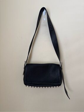 Alexander Wang Ricco Medium Flap Bag Leather Black